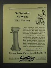 1929 Century Brass Works Water Fountain Ad - No Waste picture