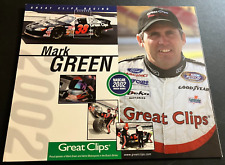 2002 Mark Green #38 Great Clips Ford Taurus - NASCAR Racing Hero Card Handout picture