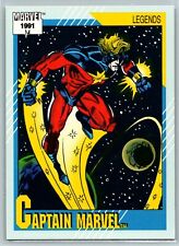 1991 Marvel Universe LEGENDS #139 Captain Marvel (Cosmic Background) MINT picture