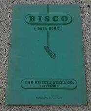 BISCO DATA BOOK BISSETT STEEL COMPANY CLEVELAND OHIO 1940'S Bulletin 7 catalog B picture