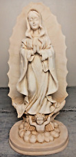 Our Lady of Guadalupe Virgin Mother Mary Catholic Decor Faux Wood Resin Figurine picture