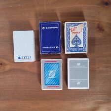 5 Deck VTG Lot Playing Cards Eastern, Delta, Piedmont, Maverick, and United Air picture