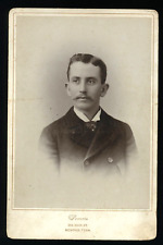 1890s Cabinet Card ID'd Memphis Tennessee Man J.E. Heard Genealogy Photo picture