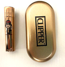 😎ONE CLIPPER LIGHTER ROSE GOLD HQ DESIGN WITH CASE HOLDER🔥 (1CT) picture