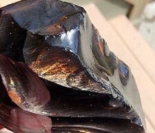 FIRE OBSIDIAN - High Quality - VERY RARE Rough From GLASS BUTTE OR. (78 grams)  picture