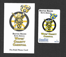 1995 Boston Bruins Wife's Charity Carnival Phone Card picture