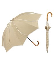 Wpc. Uvo (Ubo) Sun Umbrella, Long Umbrella, 8 Ribs, Floral Design, Heat Shieldi_ picture