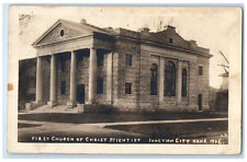 c1920's First Church of Christ Scientist Junction City KS RPPC Photo Postcard picture