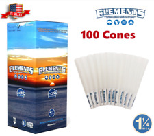 Elements Ultra Thin Rice Cones 1 1/4 Size 100 Pack & Fast Shipping picture