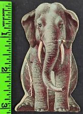 Antique 1880 Magic Yeast Menagerie Elephant Animal Diecut Advertising Trade Card picture