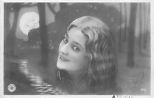 Postcard 1906 Happy Girl fantasy smiling Moon artist impression TP24-1947 picture