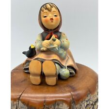 Hummel Figurine Happy Pastime 69 Girl knitting picture