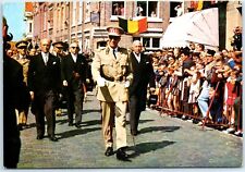 Postcard - Visit of H.M. King Baudouin in Nieuwpoort, Belgium picture