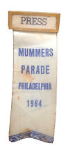 Mummer's Day Parade Philadelphia 1964 Press Credentials Memorabilia Vintage picture