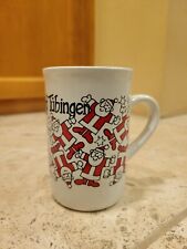 Kossinger AG Small Coffee Cup Mug w/Graphic of Red Santas by Sepp Buchegger picture