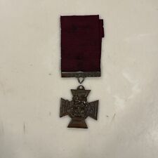 Vintage Victoria Cross Highest British Military Cross for Valour Medal  & Ribbon picture