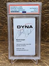 Martin Cooper PSA/DNA Autograph Signed Business Card Invented the Cellular Phone picture