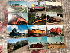Lot of 50 Different Railroad Locomotive Train Postcards NEW OLD STOCK FAB COND picture