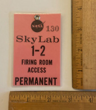 Original 1973 NASA SKYLAB 1-2 Permanent Firing Room Launch Access Badge #130 picture