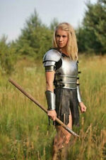 Christmas Medieval Fantasy Steel Lady Full Suit Of Armor Cuirass,Bracers engrave picture