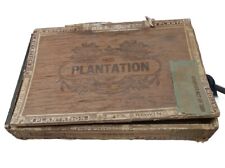 1926 Vintage Rare Cigar Box Wood Plantation blooms five cents Cigars. Bxd picture