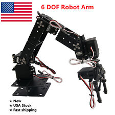 6 DOF Robot Arm Mechanical Robotic Arm Clamp Claw Mount Kit for Arduino US picture