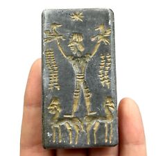 Authentic Ancient Sumerian King Standing On Animal Tablet picture