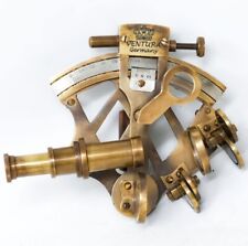 Antique Reproduction Maritime Nautical Ship Solid Brass Marine Sextant Astrolabe picture