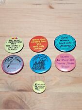 Lot of 7 Women's History Feminism Feminist Pins Pinbacks Buttons Vintage picture