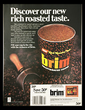 1984 Rich Roasted Taste Brim Decaffeinated Coffee Circular Coupon Advertisement picture