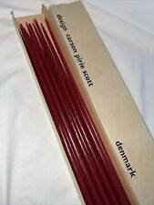 11 Box Set Vintage Design Carson Pirie Scott Denmark Red Tiny Tapers 15” - 1/4” picture