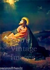 Jesus Christ in the Garden of Gethsemane Sacred picture of the Savior Poster picture