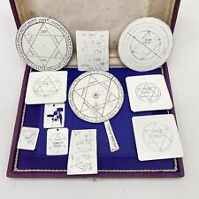 Practical Kabbalah : UNIQUE Collection of Hand Carved Hebrew Amulets on Metal picture