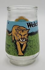 Welch's Endangered Species Collection Tapered Jelly Jar Florida Panther  picture