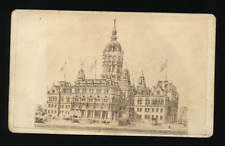 1860S CDV EARLY RENDERING CONNECTICUT STATE CAPITOL BUILDING HARTFORD WAITE RARE picture