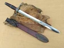 BEAUTIFUL CUSTOM HANDMADE 30'' HIGH CARBON  STEEL HUNTING SWORD WITH SHEATH picture