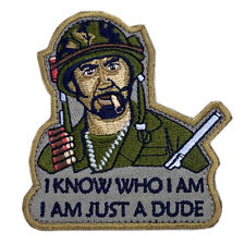 Tropic Thunder Movie Just A Dude Patch [Hook Fastener - D7] picture
