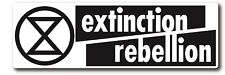 EXTINCTION REBELLION 3 x 9 INCH DECAL STICKER HIGH GLOSS OUTDOOR picture