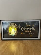 VTG Olympia Beer Light Motion Sign Waterfall Bridge Horseshoe Man Cave *READ* picture