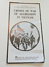 Crimes of War of Aggression in Vietnam Pamphlet picture