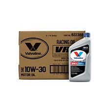 Valvoline VR1 Racing SAE 10W-30 High Performance High Zinc Motor Oil 1 QT Cas... picture