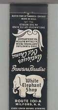 Matchbook Cover - White Elephant Shop Milford, NH picture