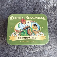 Celestial Seasonings Sleepytime Herbal Tea 2014 Tin Box Green Coffee & Tea picture