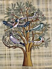 Rare Authentic Hand Painted Ancient Egyptian Papyrus-Tree of life -16x24 Inch picture
