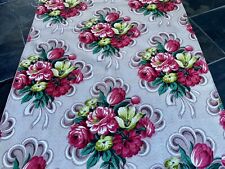 Unused 30's Dorothy Draper Style Neoclassical GENUINE Barkcloth Vintage Fabric picture