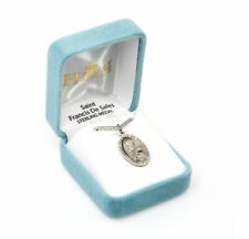 St. Francis De Sales 24 Inch Sterling Silver Necklace  picture