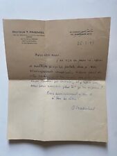 Theodore Fraenkel (1896-1964). Signed autograph letter. 1943. Dadaism. picture