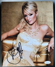 Paris Hilton Signed 8x10 Authentic Photo - Autograph with Tamper Proof JSA picture