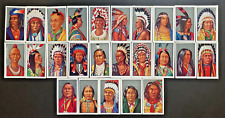 1927 GODFREY PHILLIPS RED INDIANS Set of 25 - SITTING BULL*GERONIMO*POCAHONTAS picture