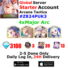 [Global][INST] Arcana Tactics Starter Account 4xMajor Arcana 3100+Jewels #Z8 picture